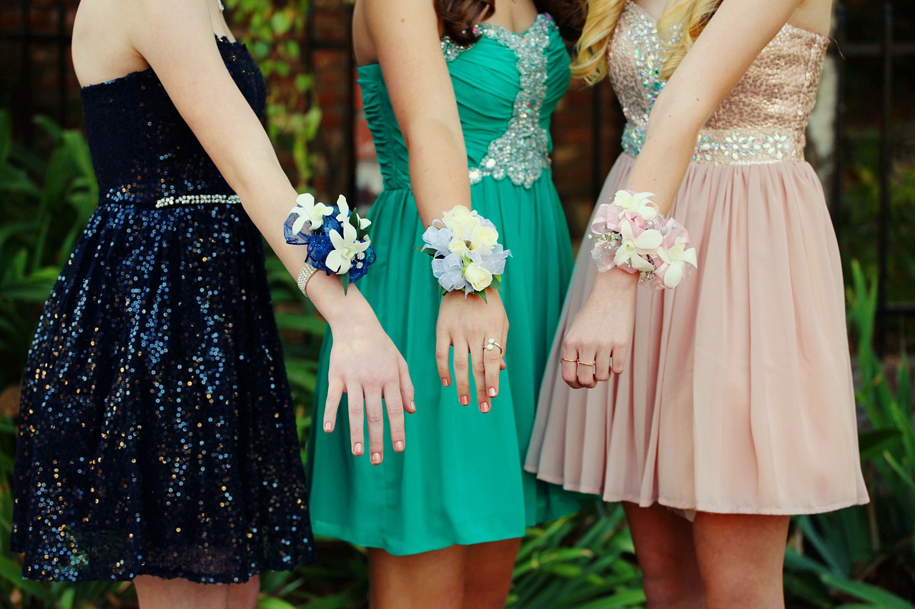 girls wearing dresses