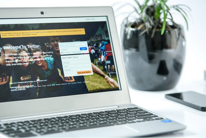 twitter page